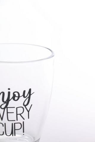 Script Glass Mug
