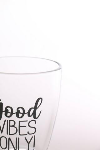 Script Glass Mug