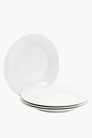 4 Pack Porcelain Dinner Plates
