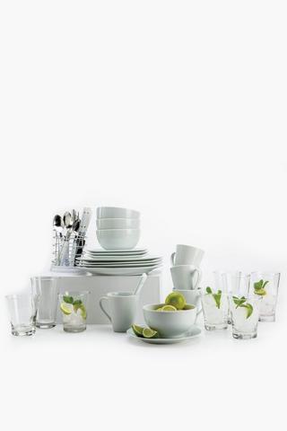 40 Piece Porcelain Starter Set