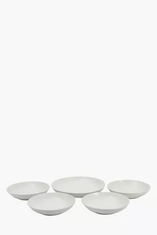5 Piece Porcelain Pasta Set 
