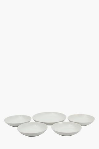 5 Piece Porcelain Pasta Set 
