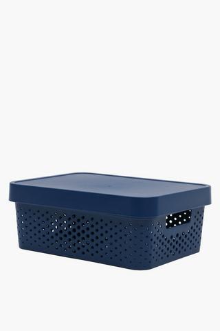 Plastic Dot Basket Medium