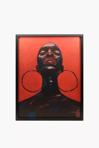 Framed Femme Canvas, 90x120cm