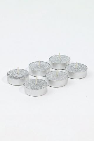 6 Pack Glitter Tealights