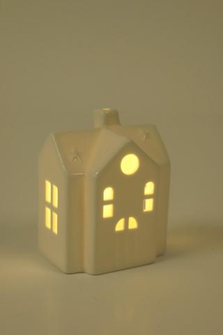 Ceramic Led House, 9x11cm