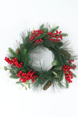 Berry Hanging Wreath, 30cm