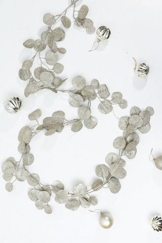 Glitter Leaf Garland, 1,8m