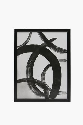 Framed Brush Stroke Canvas, 30x40cm