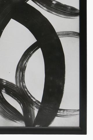 Framed Brush Stroke Canvas, 30x40cm