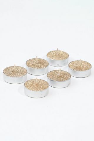 6 Pack Glitter Tealights