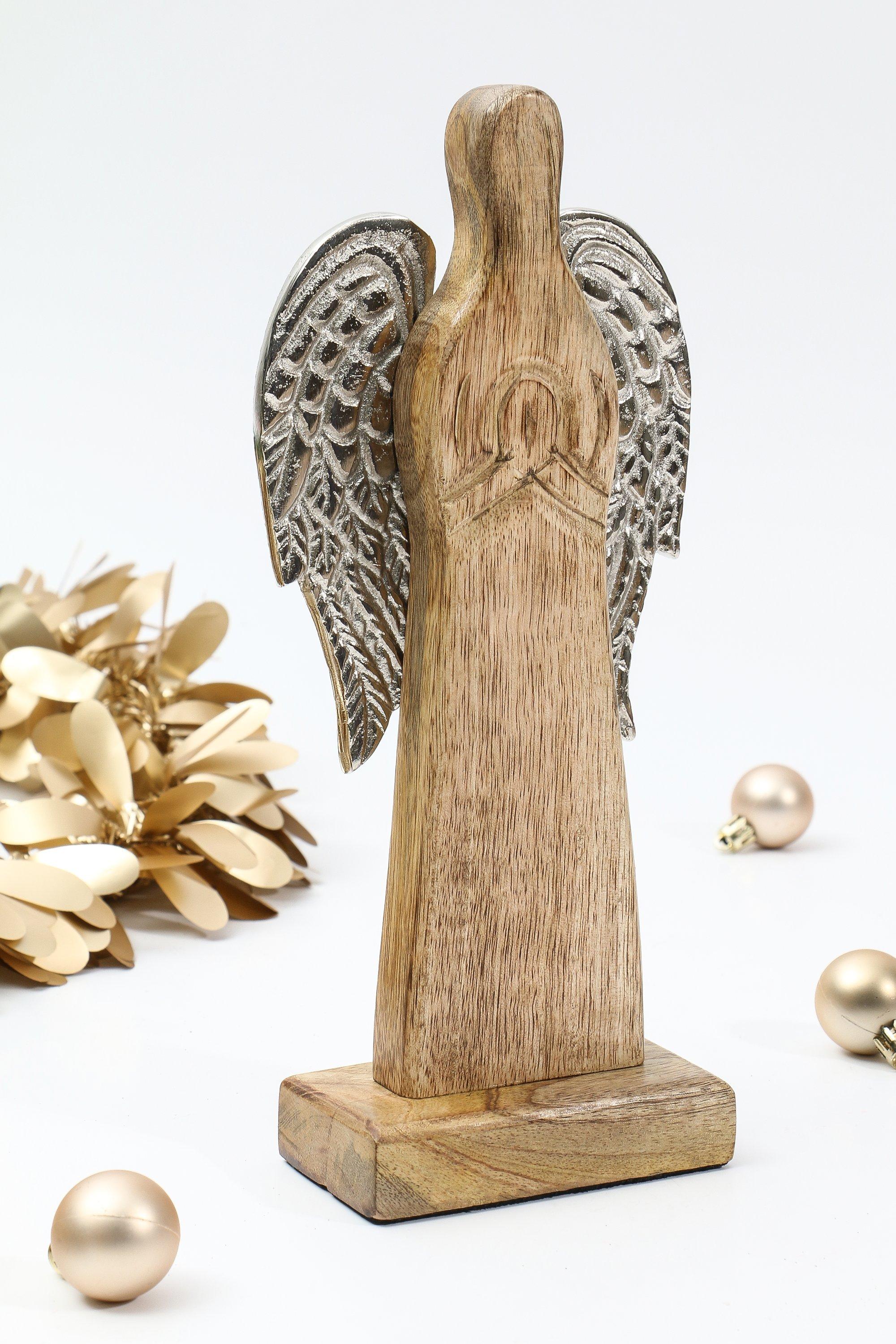 Angel Wooden Statue, 18x31cm