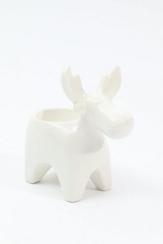 Reindeer Ceramic Tealight Holder