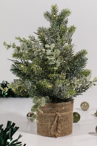 Woven Basket Led Tree