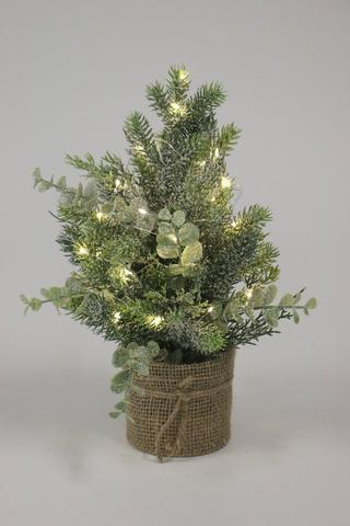 Woven Basket Led Tree