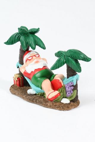 Santa Hammock Statue, 20x14cm