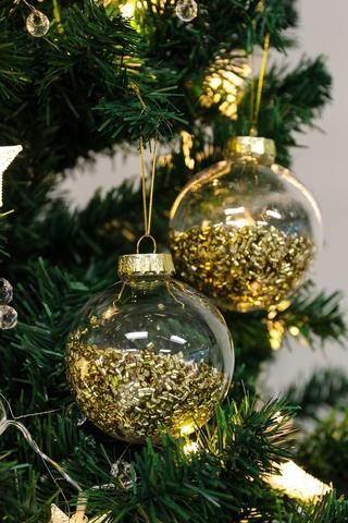 6 Pack Bead Hanging Baubles
