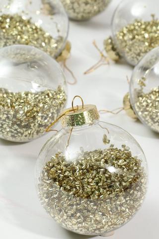 6 Pack Bead Hanging Baubles