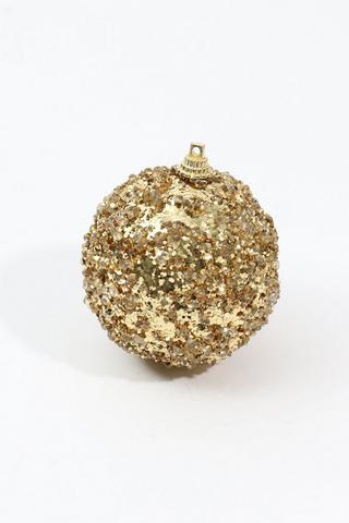 Glitter Hanging Bauble, 7cm