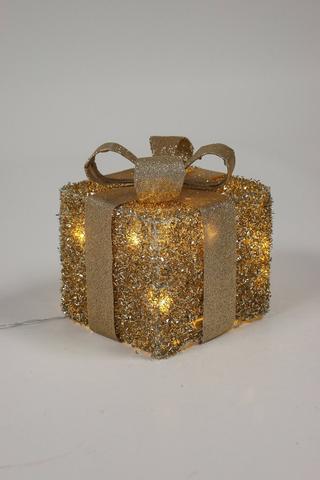 Led Gift Box Decor, 15x13cm