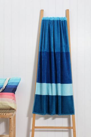 Stripe Urban Cotton Beach Towel, 85x160cm