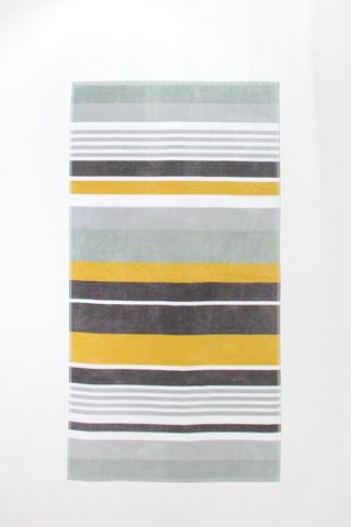 Stripe Classic Cotton Reversible Beach Towel