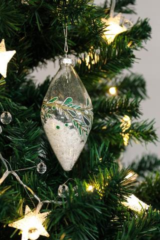 Teardrop Leaf Hanging  Bauble
