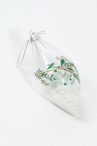 Teardrop Leaf Hanging  Bauble