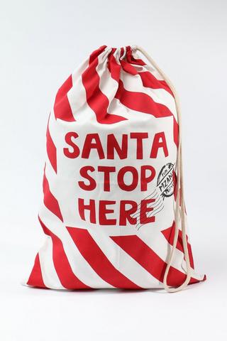Festive Script Santa Sack
