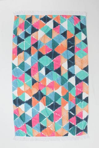 Geometric beach online towel
