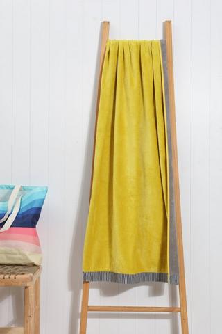 Reversible Jacquard Beach Towel, 85x160cm