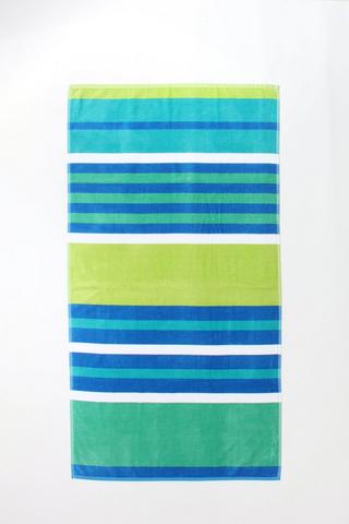 Stripe Classic Reversible Cotton Beach Towel, 85x160cm