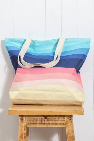 Printed Rainbow Beach Bag Pvc, L50xW40cm