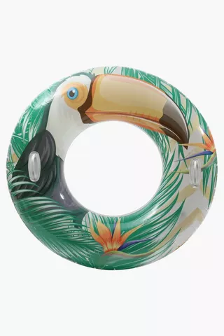 Tropical Swim Ring Toucan Pool Inflatable, 20x30cm