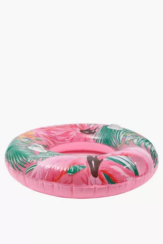 Tropical Swim Ring Flamingo Pool Inflatable, 20x30cm