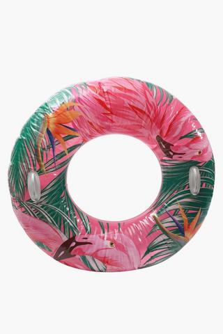 Tropical Swim Ring Flamingo Pool Inflatable, 20x30cm