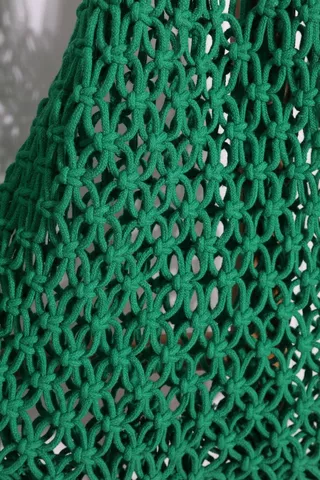 Crochet Rustic Beach Bag, 30x23cm