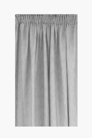 Sheer Slub Detail Taped Curtain, 230x218cm