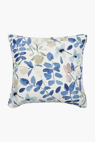 Printed Patio Leaf Scatter Cushion, 60x60cm