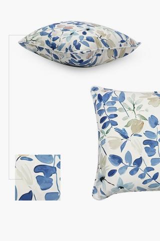 Printed Patio Leaf Scatter Cushion, 60x60cm
