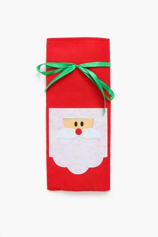 Festive Felt Wine Bag