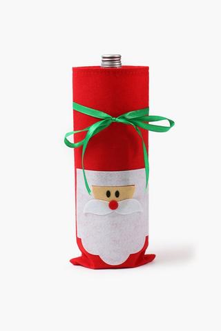 Festive Felt Wine Bag