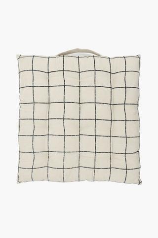 Clifton Check Chair Pad, 40x40cm