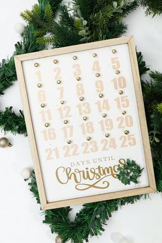 Christmas Countdown Calendar, 30x40cm