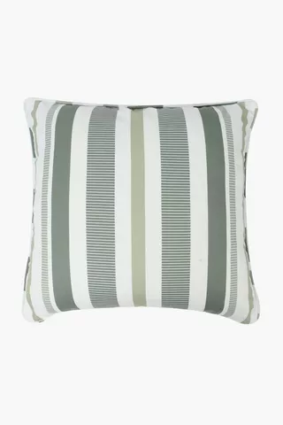 Printed Patio Stripe Scatter Cushion, 60x60cm