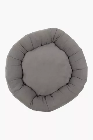 Round Fleece Pet Bed, 85cm