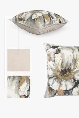 Premium Printed Ellie Floral Feather Scatter Cushion, 60x60cm