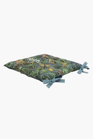 Printed Jungle Vibes Chair Pad, 50x50cm