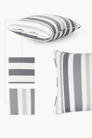 Printed Patio Stripe Scatter Cushion, 60x60cm