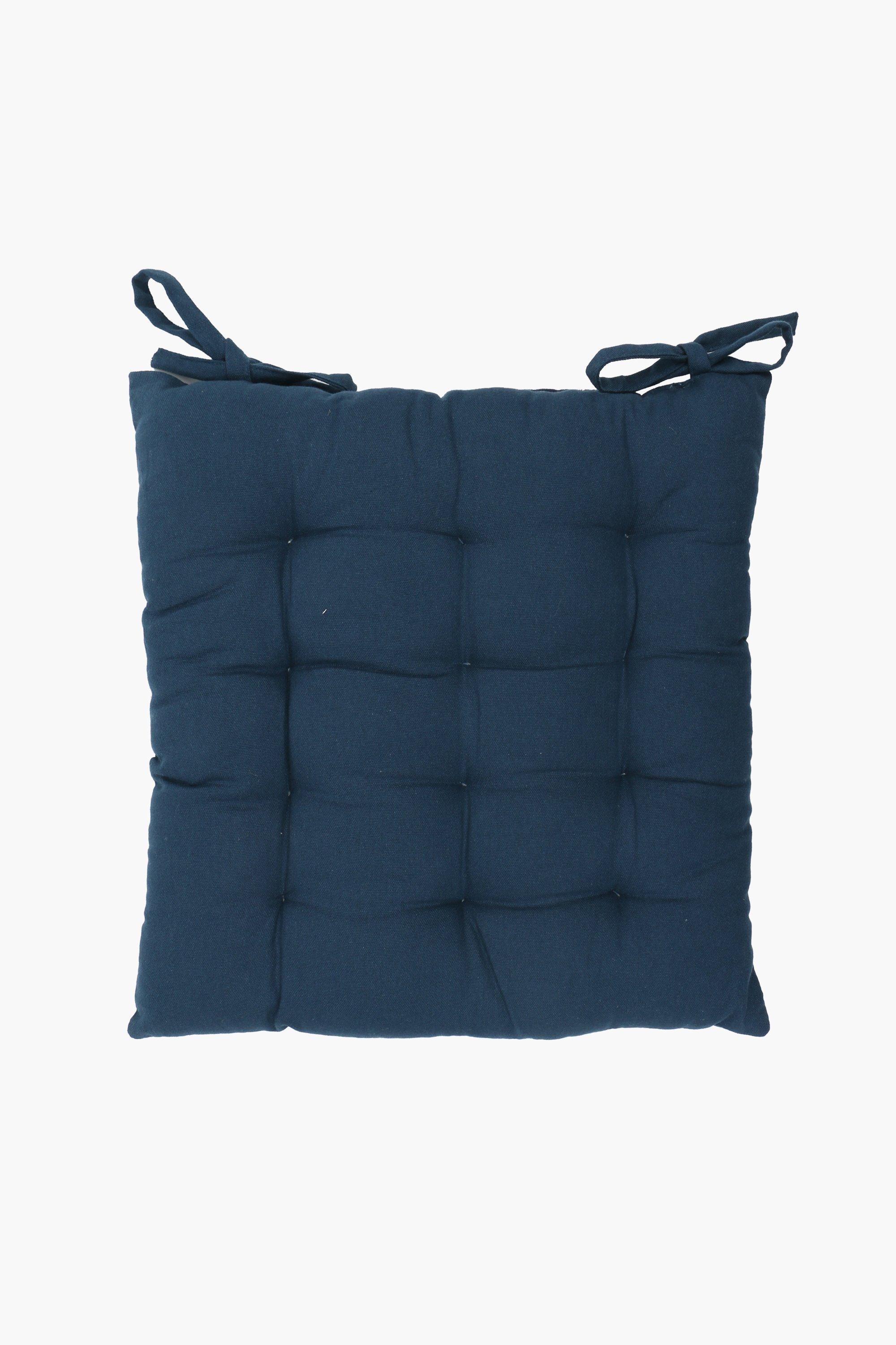 Plain Cotton Chair Pad, 40x40cm